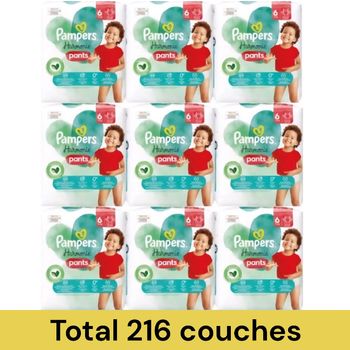 9 packs Pampers Harmonie PANTS T6