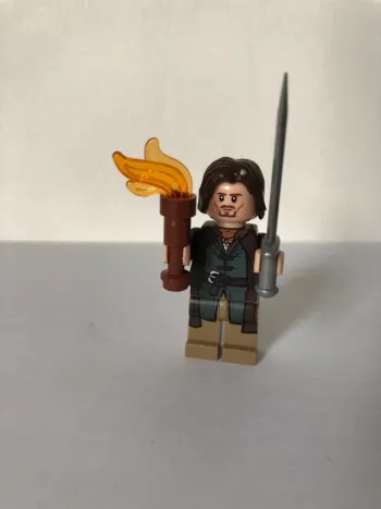 Figurine type lego Aragon grand pas le rôdeur. le seigneur des anneaux