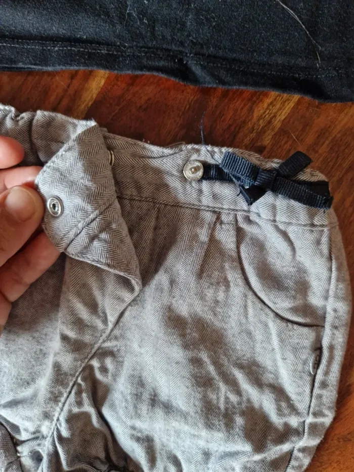 Ensemble short + t-shirt manches longues 18 mois - photo numéro 2