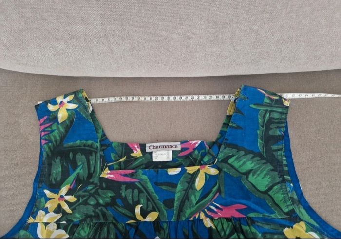 Robe bleue à motif fleurie Charmance - photo numéro 9