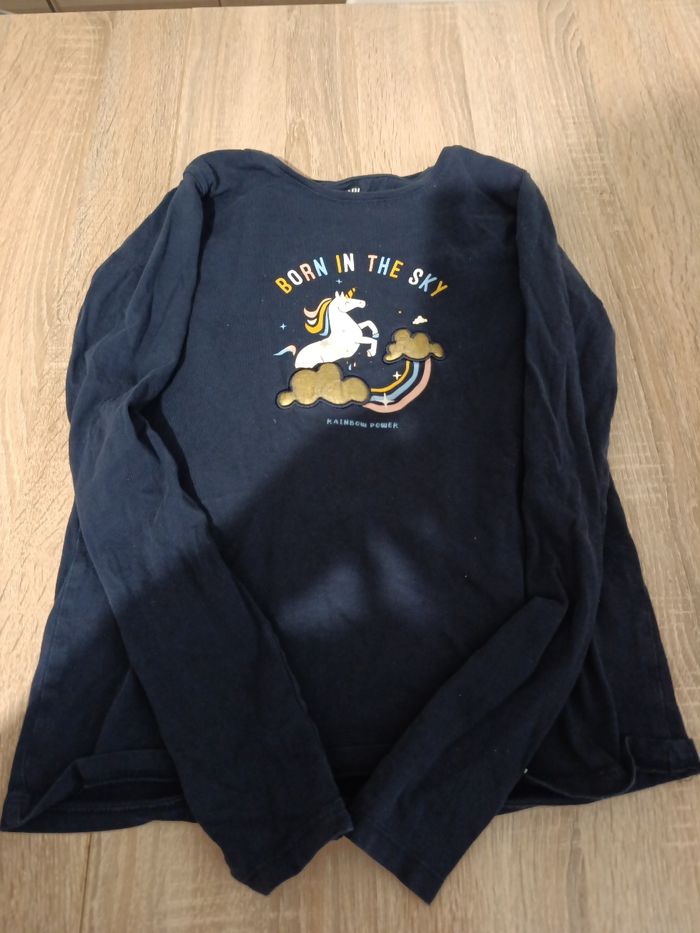 Lot t-shirt manches longues fille - photo numéro 2