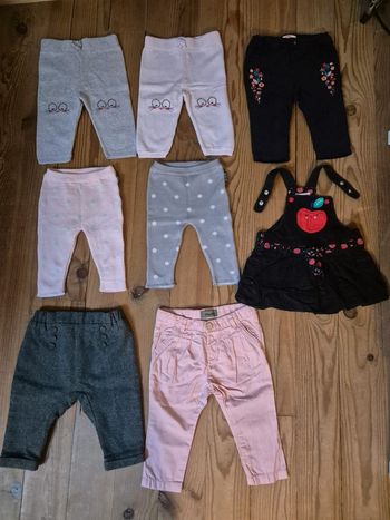 Lot de leggings pantalons pour bébé fille