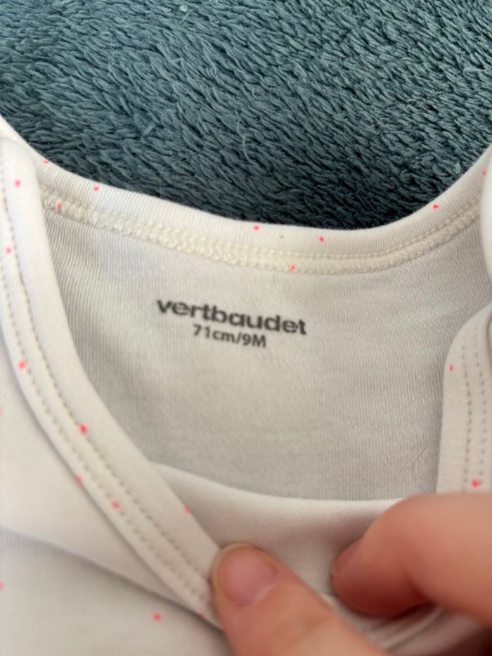 Lot de 4 bodys manches courtes 9 mois 71cm - photo numéro 5