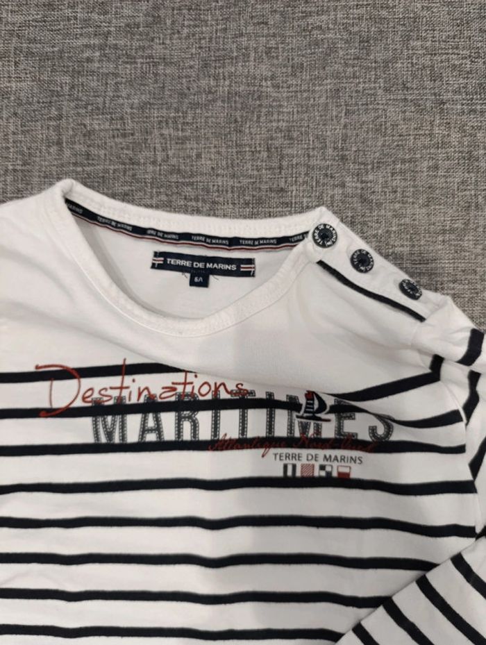 Tee-shirt Terres de marins 6 ans - photo numéro 3