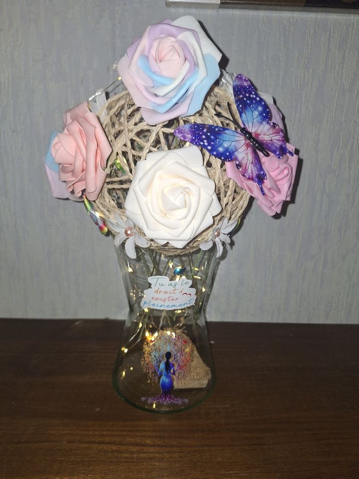 Compo florale led - photo numéro 2