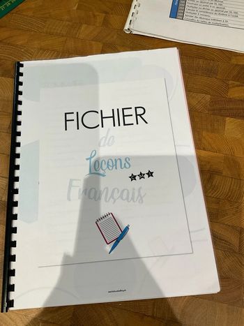 Fichier de leçons français et maths cm1