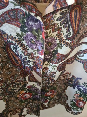 Chemise bohème vintage jolies bouton