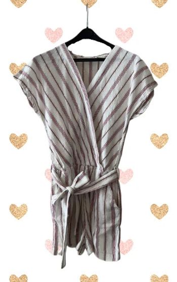 Combishort manches courtes avec bandes lurex 10 ans - Monoprix Teens