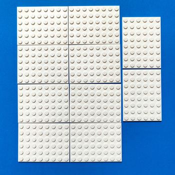 10 plaques 6x8 blanches LEGO - Excellent état 🌟 - Envoi rapide 🚚💨
