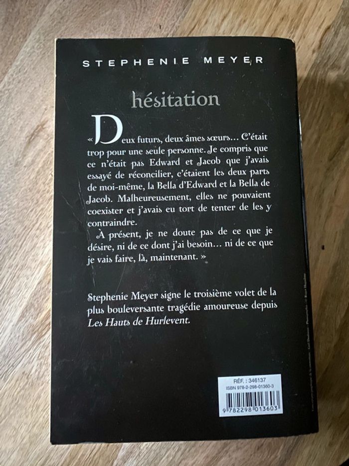 Livre Stephenie Meyer - Hésitation - photo numéro 2