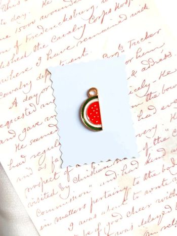 magnifique pendentif  pastèque