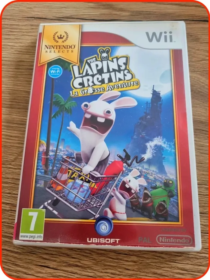 Jeu wii The lapins crétins - La grosse aventure Pegi 7 Nintendo