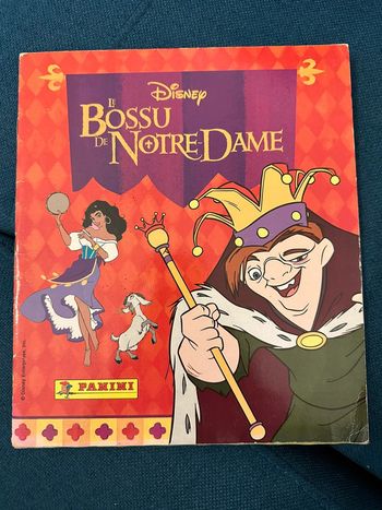 Album Panini complet Disney Le bossu de notre dame Quasimodo stickers autocollants