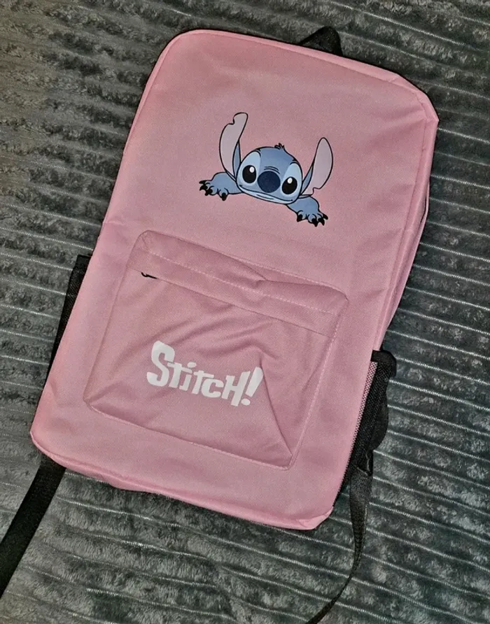 Grand sac a dos stitch rose