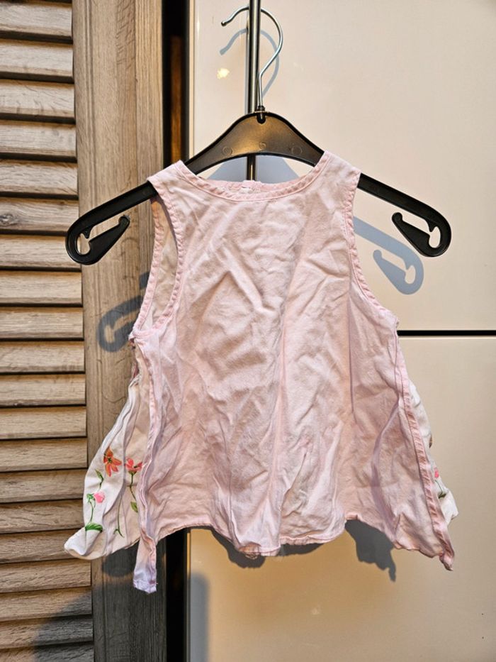 Robe courte sans manche Cocoon taille 71 cm rose pâle