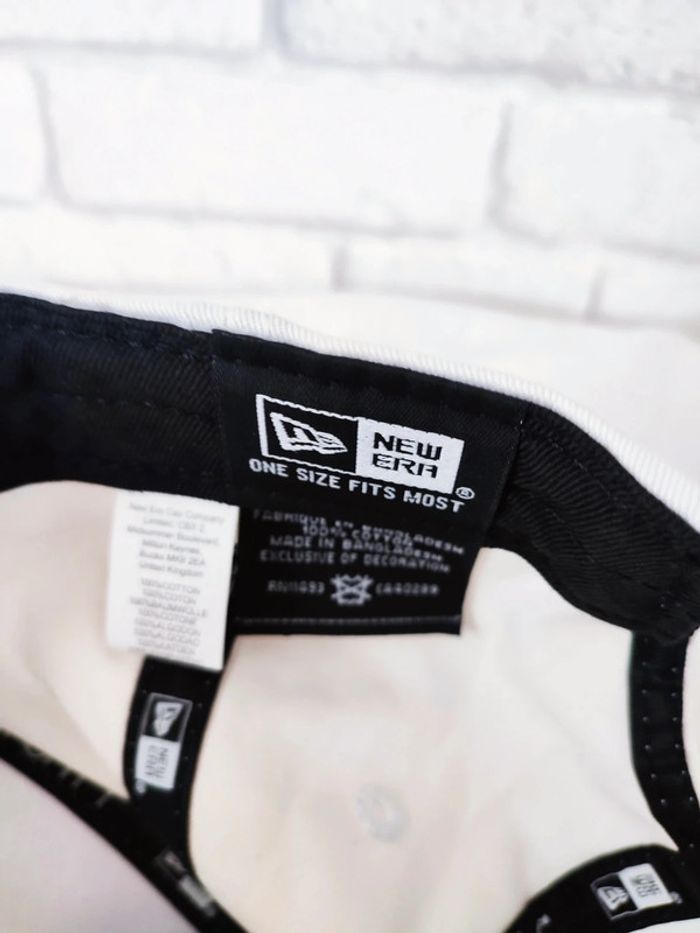 Casquette New Era 9Forty blanc et noir - photo numéro 5