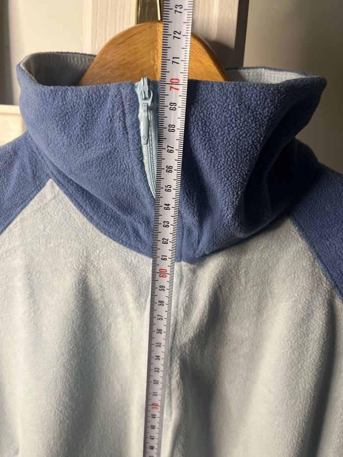 Veste polaire femme Columbia 1/4 zip bleu clair - Taille XL - photo numéro 5