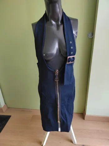 Robe bleu marine à bretelles Sonia by Sonia Rykiel t. 40