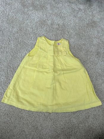 Robe d’été sans manche jaune - 9 mois - dpam