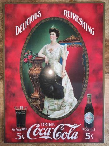 Plaque publicitaire Coca-Cola