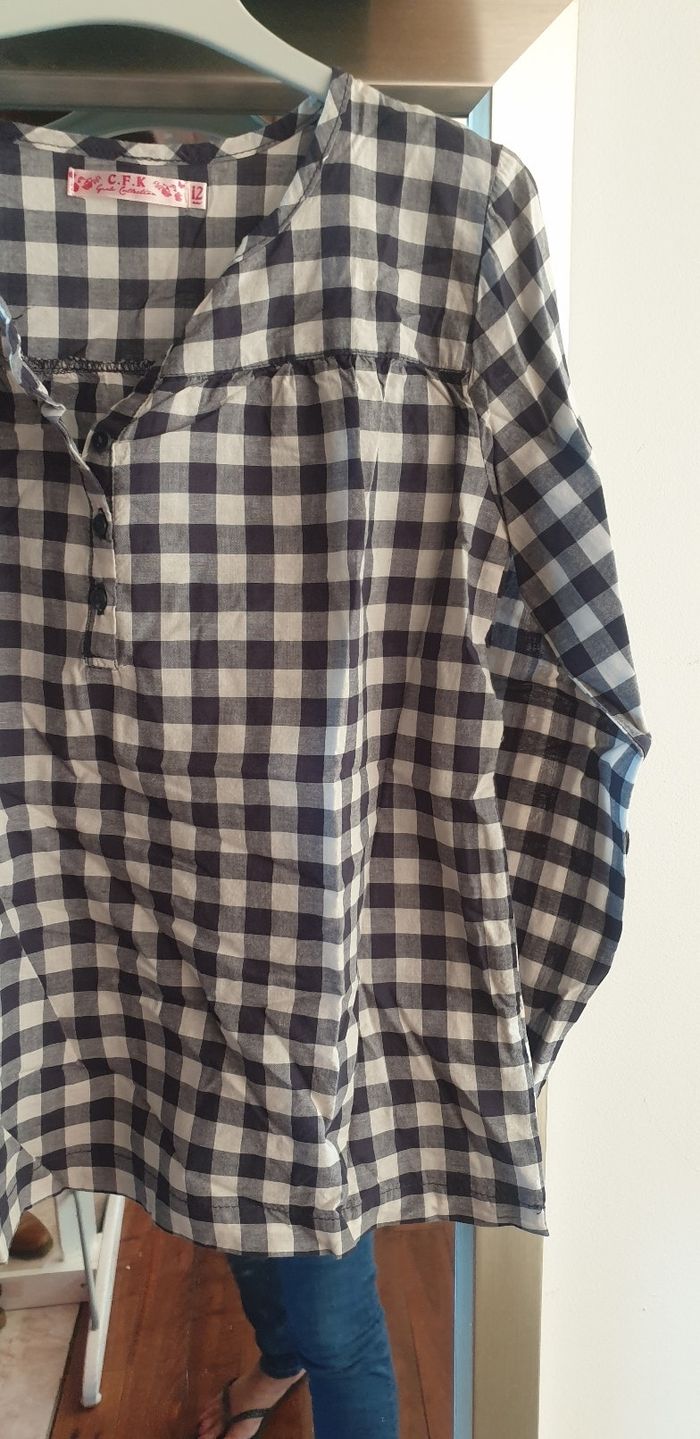 Chemise blouse cfk monoprix 12ans - photo numéro 5