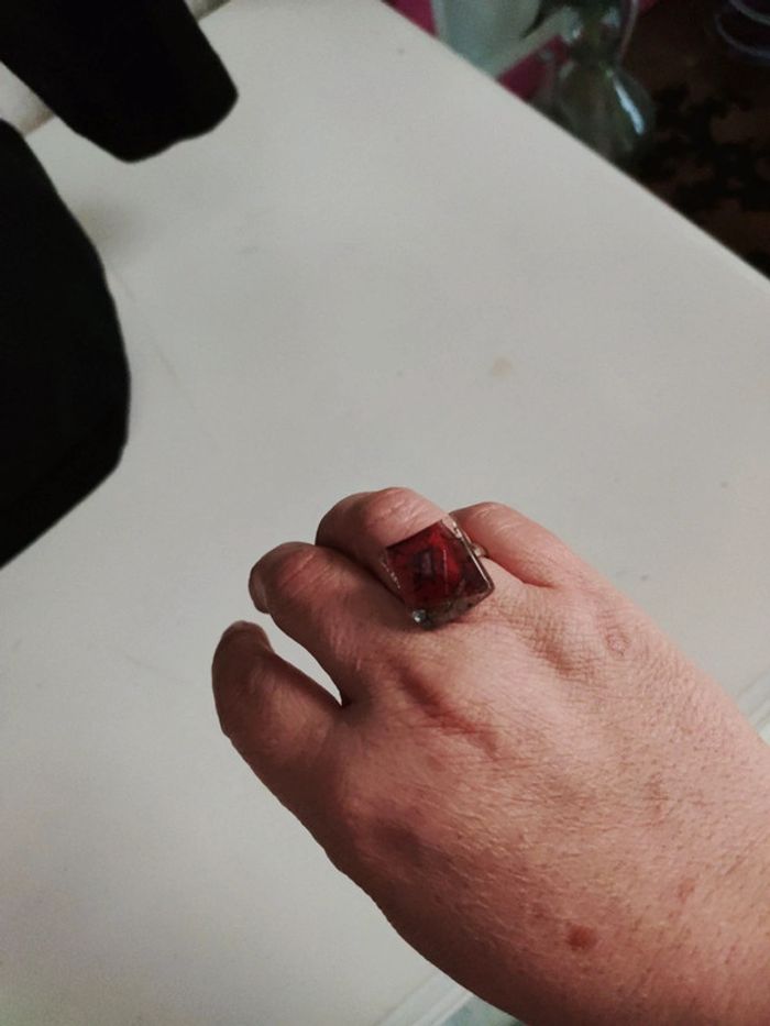 Bague en verre ajustable - photo numéro 8