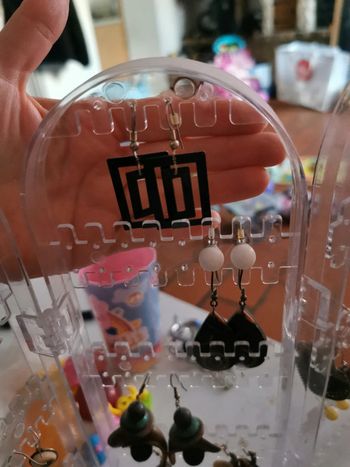 Boucles d'oreilles rectangle