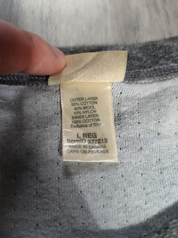 Pull Crewneck / Col Rond L.L.Bean Gris Taille L Homme - photo numéro 4