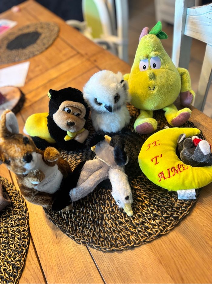 Lot 6 peluches