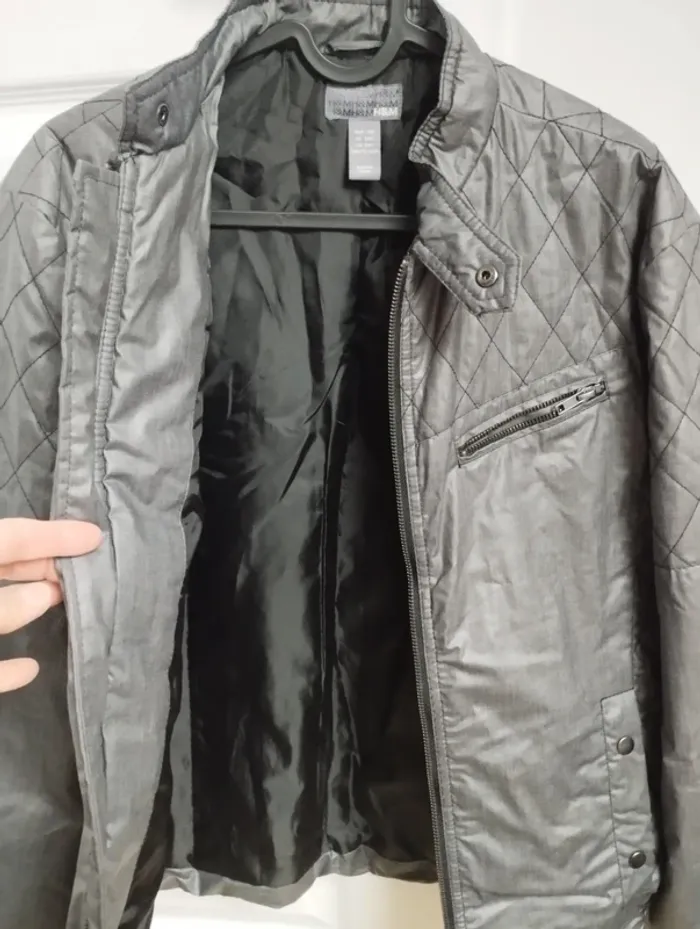 Blouson gris H&M 38 - photo numéro 3