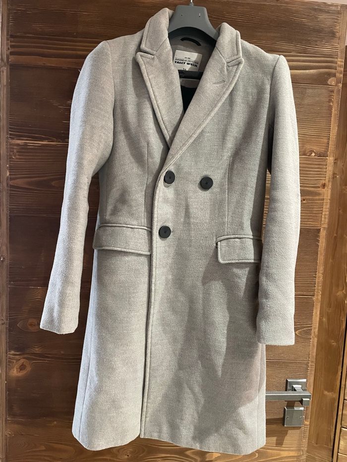 Manteau long gris