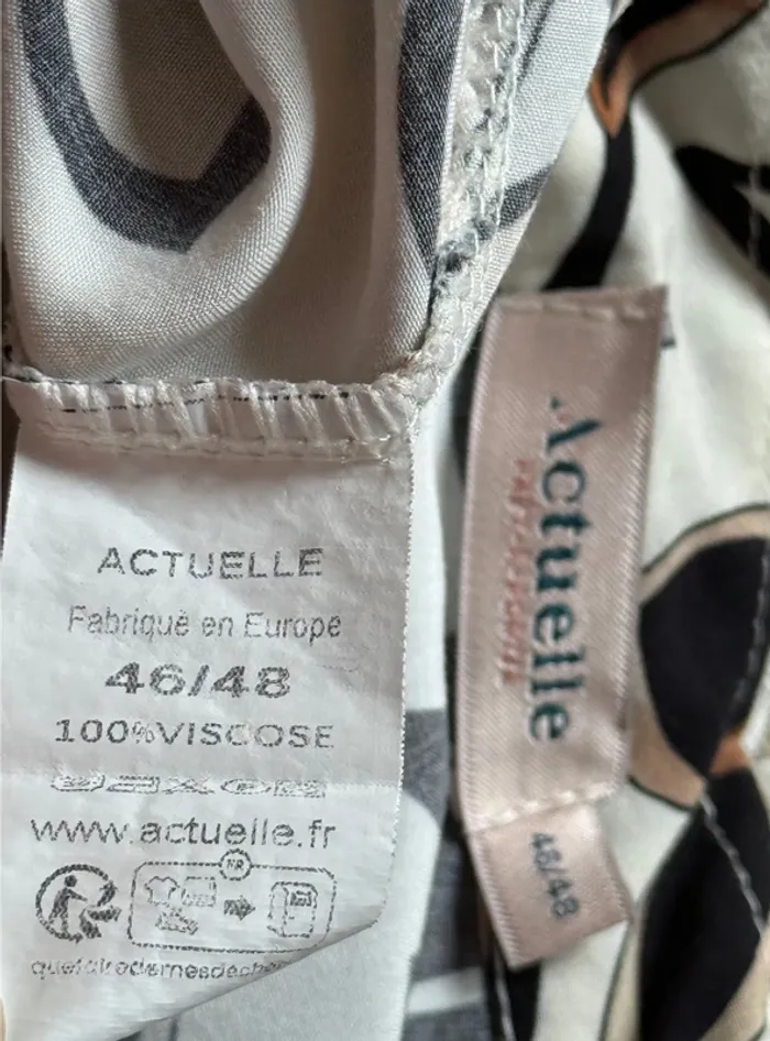 Belle chemisette blouse fluide fleurie viscose Actuelle 🌸 46 48 - photo numéro 7