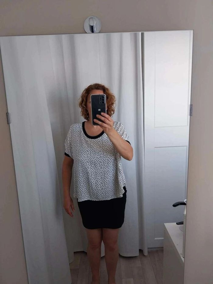Robe  noire  et  blanc  T38/40 - photo numéro 8