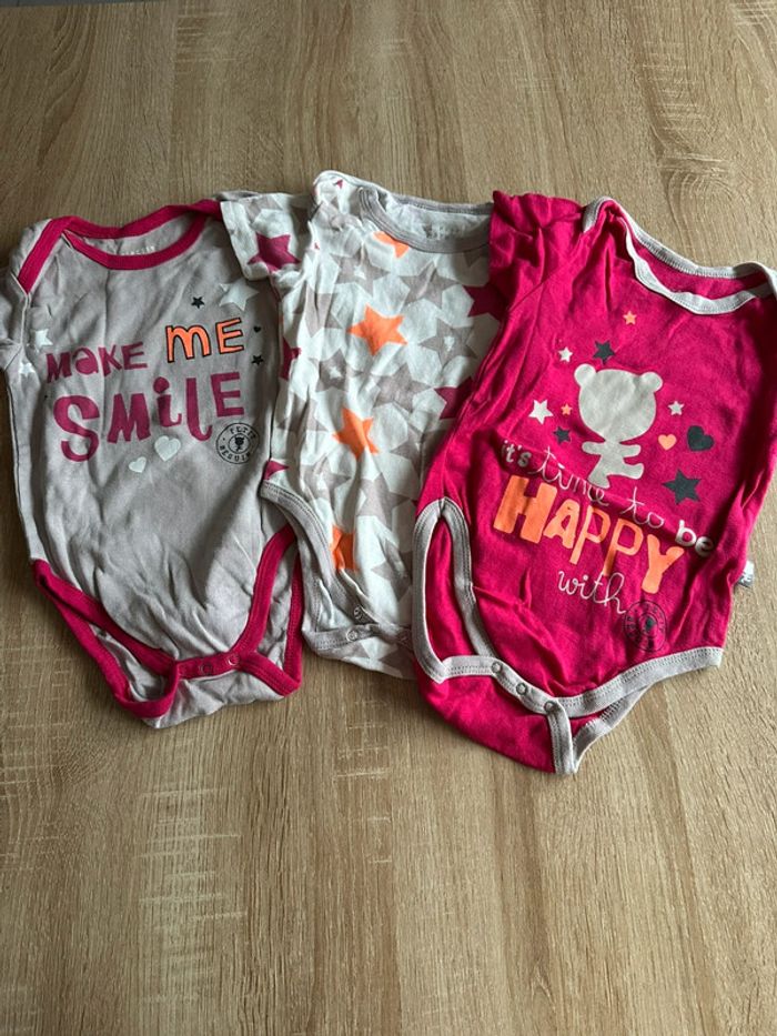 Lot de 3 bodies petit béguin