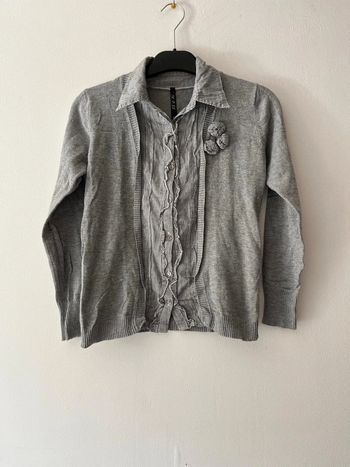 🌸Magnifique Veste chemises grise Taille S/M🌸