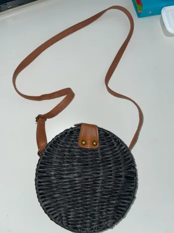Sac en osier noir