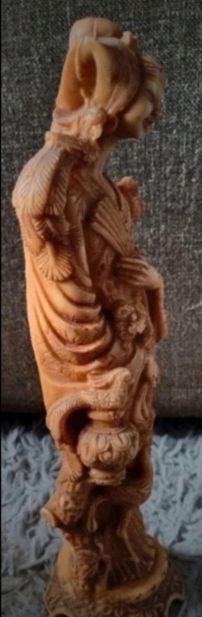 Statuette femme de bonne chance chinoise - photo numéro 4