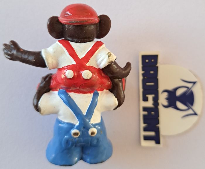 Ancienne figurine publicitaire singes lessive Omo - photo numéro 2