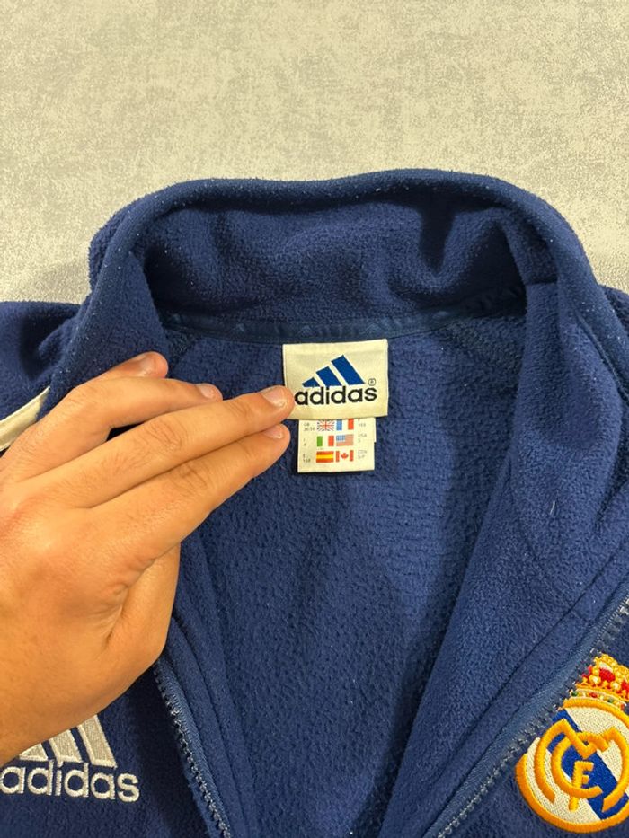 Fleece Jacket / Veste Vintage Réal Madrid 2000-2001 Adidas Taille M/L - photo numéro 5