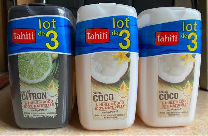 Gel douche Tahiti lot de 9