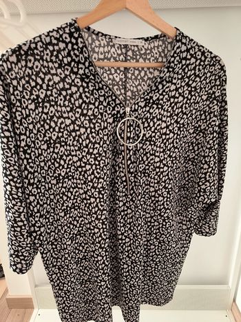 T-shirt fluide avec fermeture