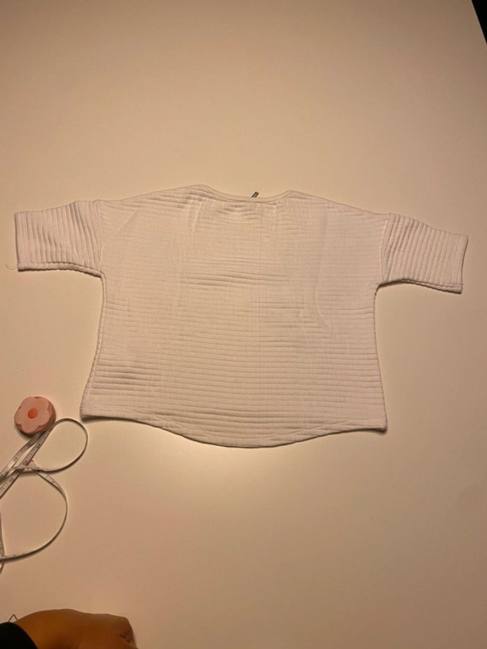 Haut blanc Orchestra fleur 10 ans - photo numéro 6