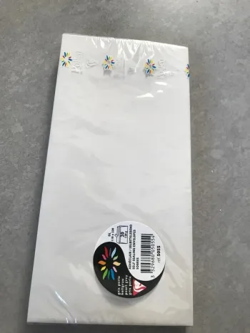 Clairefontaine Paquet 20 Enveloppes Adhésives Format dl 11x22cm 120g/m² Coloris Gris Perle