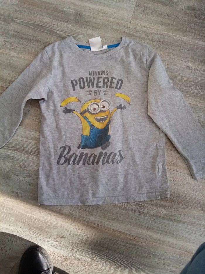 T shirt manche longue minnions 8A