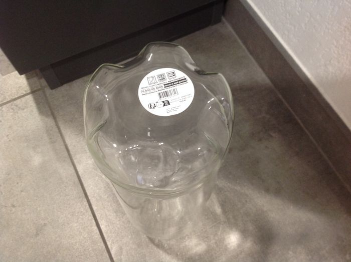 Bouteille / jarre / carafe en verre transparent 1.5 litre - photo numéro 8