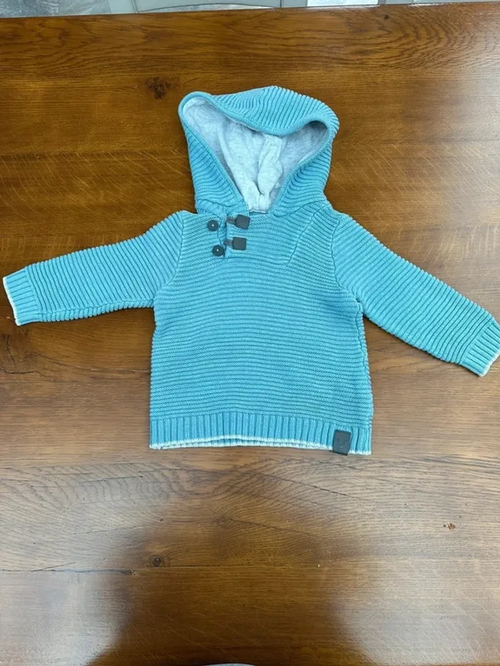 Pull bleu ciel Obaibi 18 mois