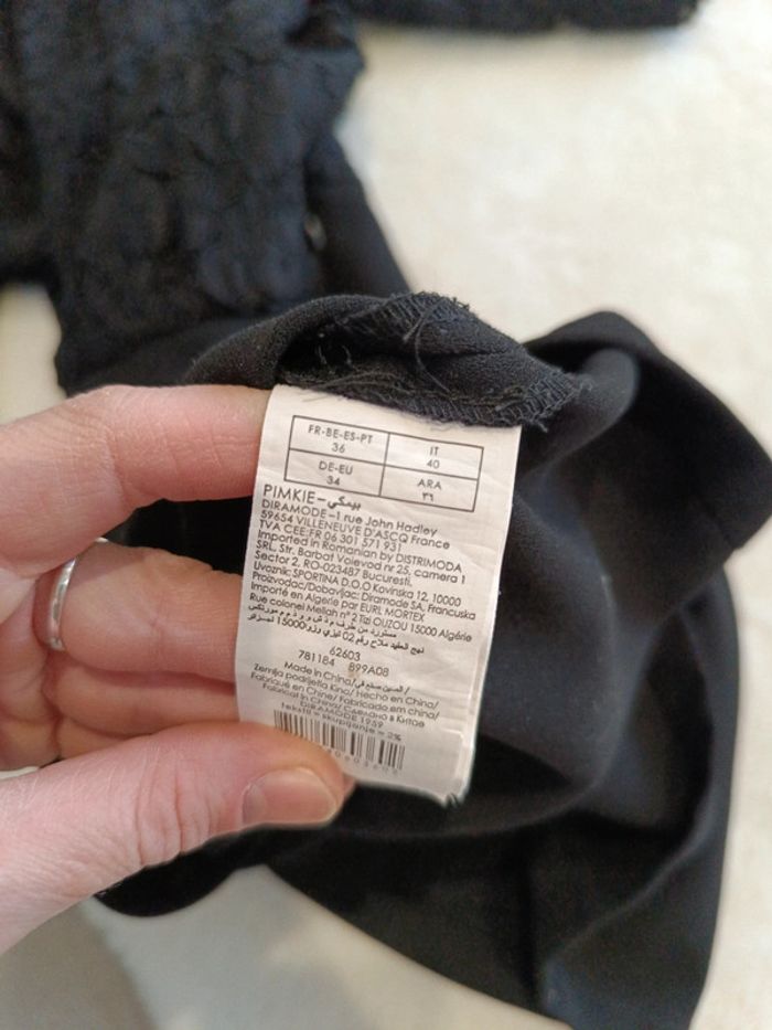 Robe noire dentelle femme - photo numéro 6