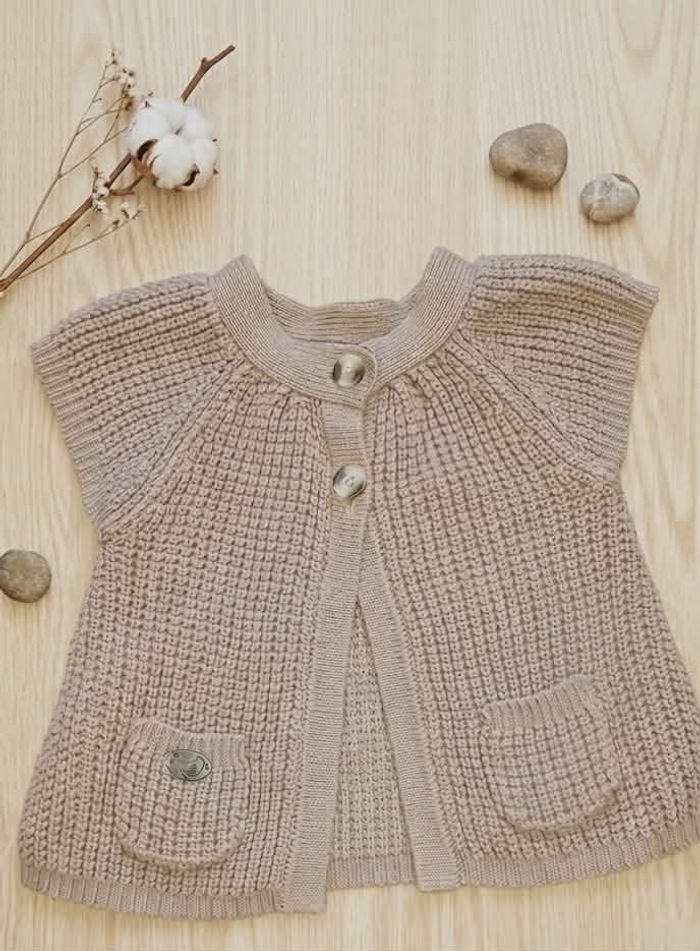 Gilet sans manches en maille "Tape à l'œil" – 9 mois (74 cm)