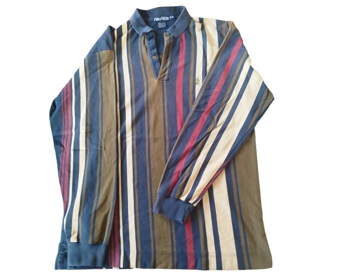 Polo manches longues rayé | Nautica | M - photo numéro 2