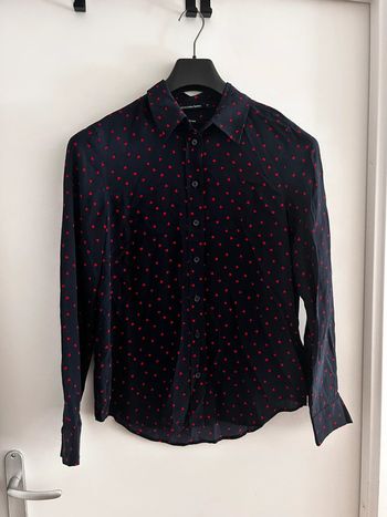 Chemise en soie cœur Monoprix taille 38
